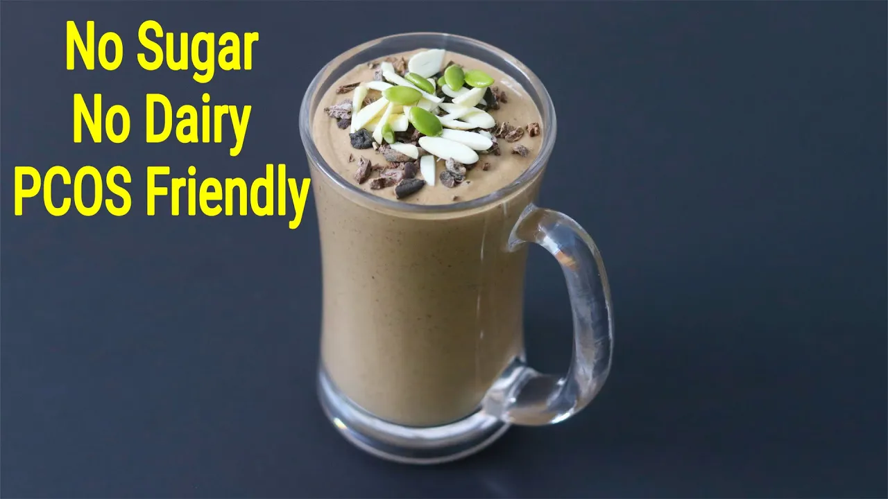 Breakfast Smoothie For PCOS Weight Loss - Healthy Breakfast Recipes - PCOS Diet Recipes - Vegan