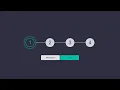 Glowing Responsive with Navigation Buttons HTML CSS JavaScript