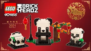 Lego Brickheadz Les Pandas du Nouvel An Chinois: 40466 La Review