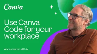 Use Canva Code for your workplace Just describe what you want