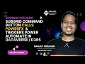 Use Command bar to subgrid and PowerFx Call to update fields then call power automate