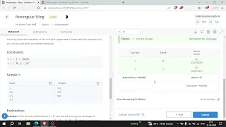 Rectangular tiling-problem code chef starter 92
