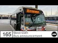 CTA bus West 65th bus announcement