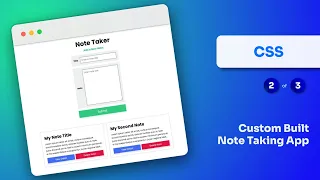 Note Taking App Vanilla Javascript Project Part 2 SCSS