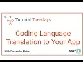Woz U Learn to Code Add Language Translation To Your App with Google Translate