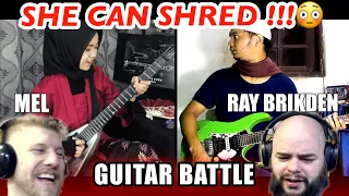 Download MEL VS RAY BRIKDEN - EPIC GUITAR BATTLE !!! Metalheads reaction MP3