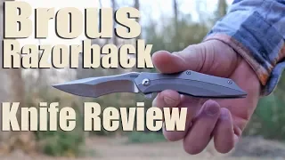 Download Brous Razorback Review.  Titanium, D2, Ball Bearings, Pointy. MP3