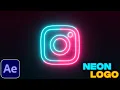 Neon Logo Animation Tutorial in After Effects Free Plugin