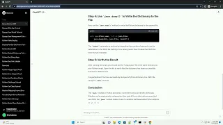 python dump dict to json file