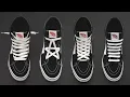 4 Ways How To Lace VANS Sk8-Hi VANS Sk8-Hi lacing tutorials