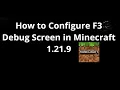How to Configure F3 Debug Screen in Minecraft 1 21 9 Full Guide