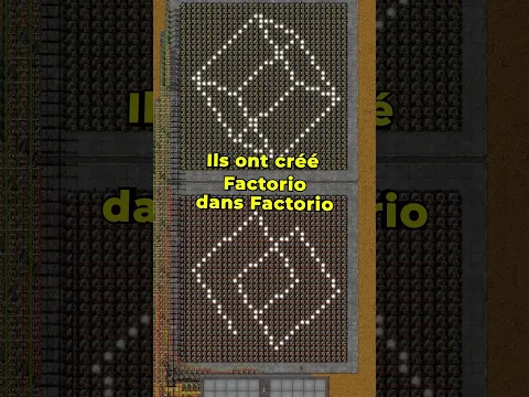 Ils ont fait tourner Factorio dans Factorio (CPU construit dans le jeu) #factorio #gaming #tech
