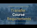 Transfer Course Requirements By Major