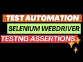20240329 Test Automation Selenium Webdriver TestNG Assertions