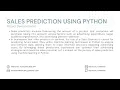 Sales Prediction using Python Data Science Project Demonstration