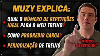 PERIODIZAÇÃO DE TREINO, REPETIÇÕES E PROGRESSAO DE CARGA | Muzy Explica