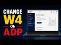 How to Change W4 on ADP ADP W4 Update Tutorial How to Edit Tax Withholding on ADP