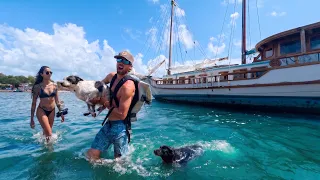 VERY SHALLOW draft 80ft WOODEN boat: Meeting Locals, Secret Mud Baths & Cocktails — Sailing Yabá