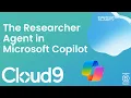 How can the Researcher Agent in Microsoft Copilot Help Me