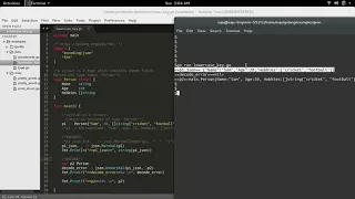 Go Golang JSON encode and decode struct map slice array