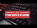 Create python server within 1 minute Flask WSGI Server