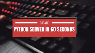 Create python server within 1 minute Flask WSGI Server