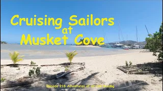 Cruising sailors at Musket Cove ‘Fiji’