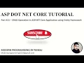 Part - ASP DOT NET CORE TUTORIAL