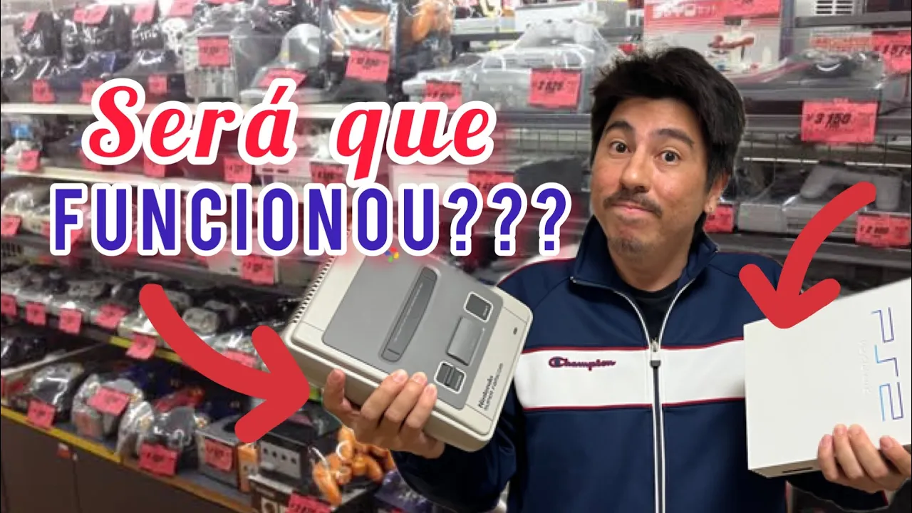 Teste da caçada gamer aqui do Japão, deu ruim?  Super Famicom / PlayStation 2 fat branco