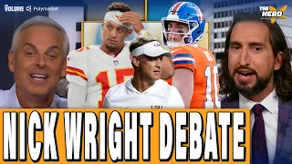 Colin Cowherd & Nick Wright DEBATE: Broncos OVER Chiefs? + LSU & Lane Kiffin | HERD NFL & CFB