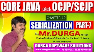 Core Java With - Serialization-Part 7
