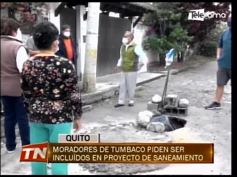 Moradores de Tumbaco piden ser incluidos en proyecto de saneamiento