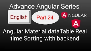 Advance Angular 12 tutorials Angular Material dataTable Realtime Sorting with backend Angular 12