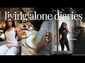 living alone vlog | getting back on track + lots of events + workouts + cooking