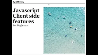 Javascript client side use-cases in detail