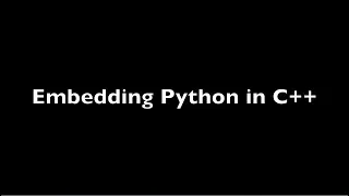 Embedding Python in C base