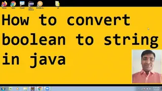 How to convert boolean to string in java