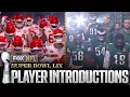 Jon Hamm Bradley Cooper introduce Chiefs Eagles ahead of Super Bowl LIX