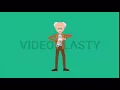 Professor Holding Test Tubes Animation MOV GIF