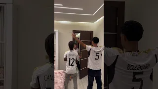 كليان مبابي مع بلنجهام و كماڤينحا في مدريد 