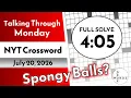 Spongy Balls NYT Crossword Puzzle - Monday July 20 2026 FULL SOLVE