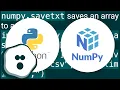 Dump a NumPy array into a csv file