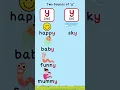 Two Sounds of y ie and ee