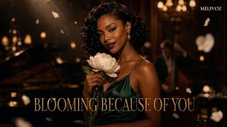 blooming because of you melivoz official lyric video romantic jazz soul