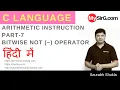 Bitwise Not Operator in C language