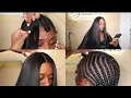 Super FLAT Middle Part Traditional Sew In With Net Step by Step Detailed