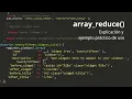 Funcion array - reduce en PHP explicada