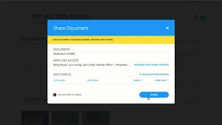 How to share documents with other agents