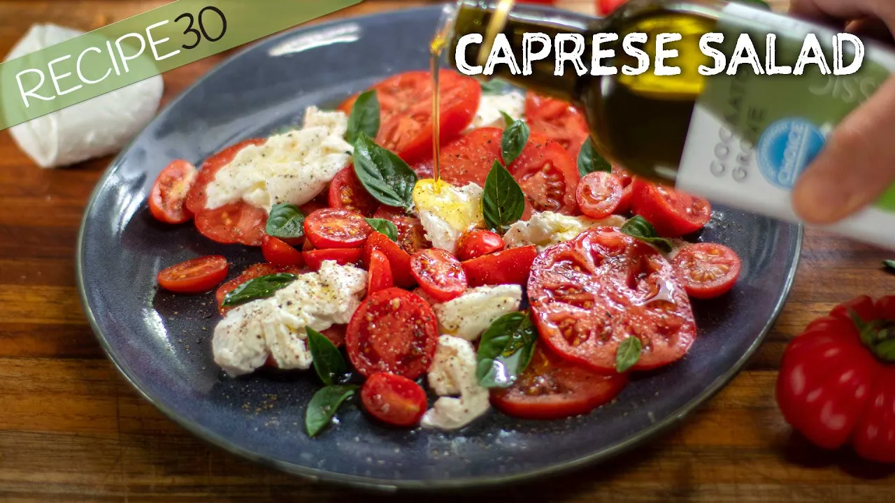 For that Summer Feeling, make an Italian Caprese salad in 5 minutes!