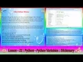 Lesson - 21 Python3